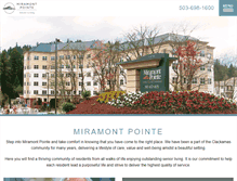 Tablet Screenshot of miramontpointe.com